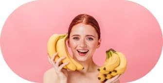 Girl with banana