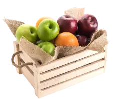 basket of apples and oranges
